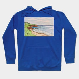 Overlooking the Bluff at Sea Hoodie